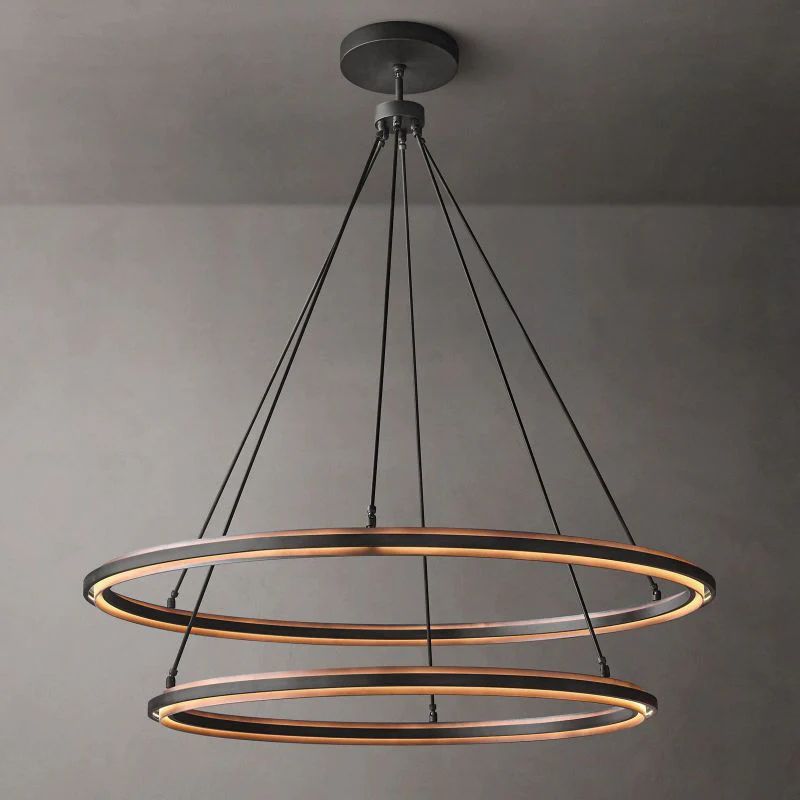 Peralte 2-Tier Round Living Room Chandelier 60"