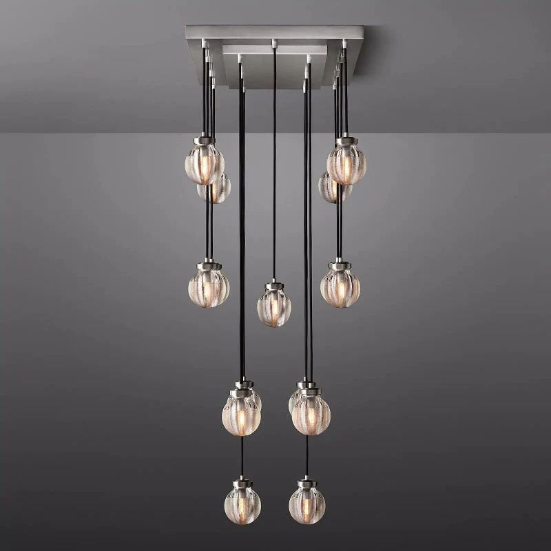 Pearl Rectangle Living Room Chandelier 36"