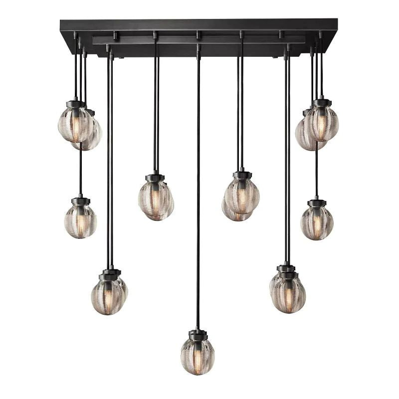 Pearl Rectangle Living Room Chandelier 36"