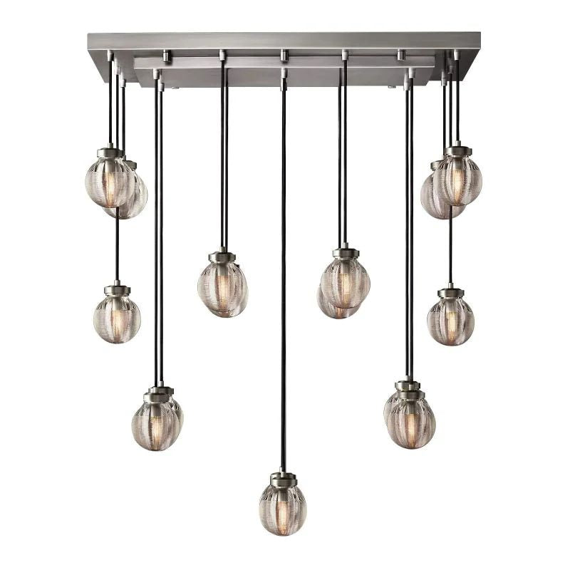 Pearl Rectangle Living Room Chandelier 36"