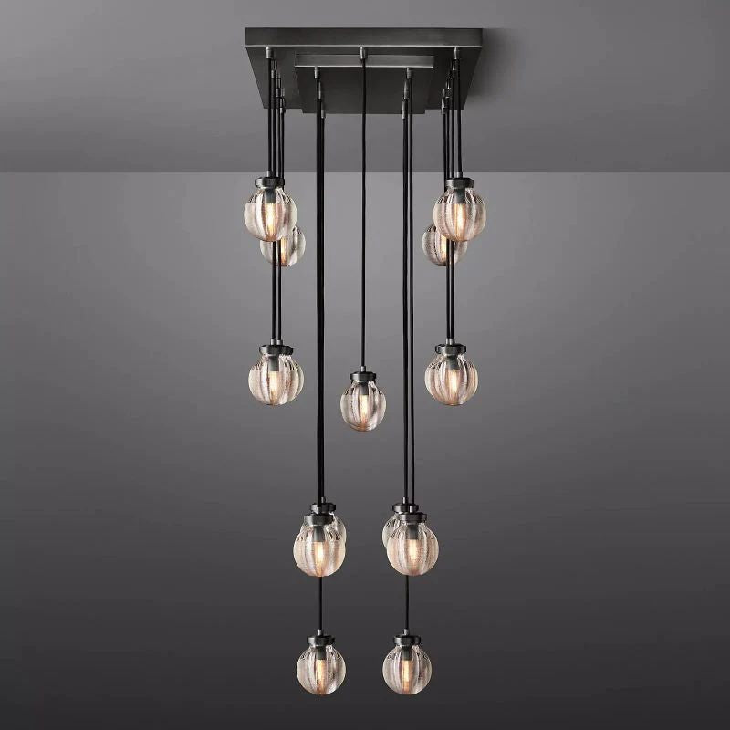 Pearl Rectangle Living Room Chandelier 36"