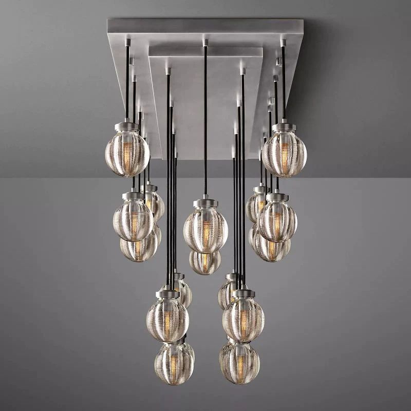 Pearl Rectangle Living Room Chandelier 54"