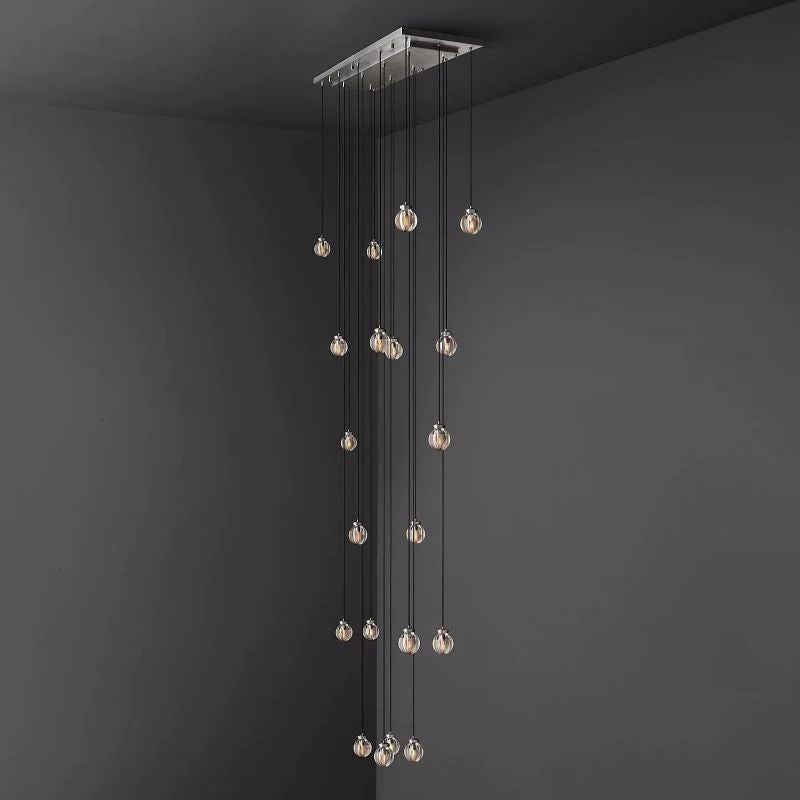 Pearl Rectangle Living Room Chandelier 54"