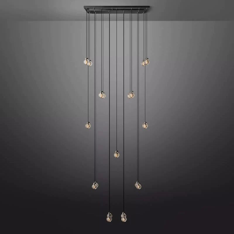 Pearl Rectangle Living Room Chandelier 54"