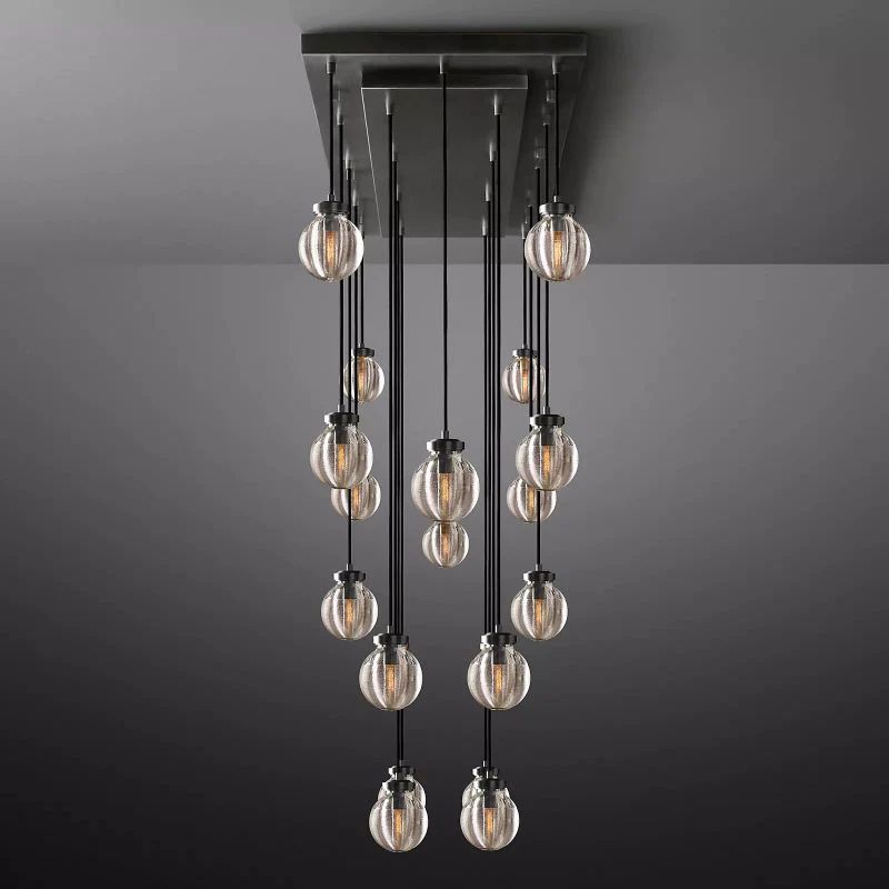 Pearl Rectangle Living Room Chandelier 54"