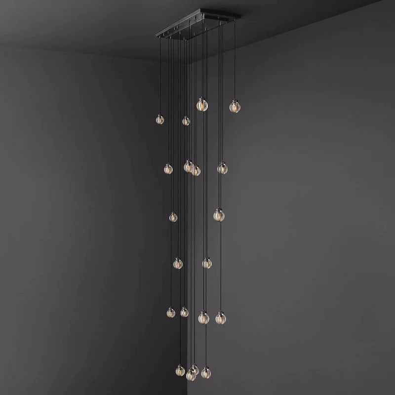 Pearl Rectangle Living Room Chandelier 54"