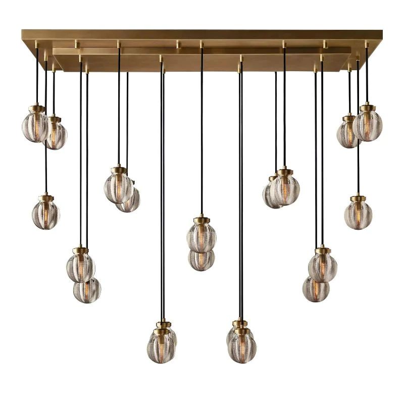 Pearl Rectangle Living Room Chandelier 54"