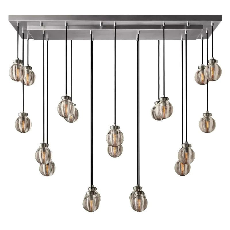 Pearl Rectangle Living Room Chandelier 54"