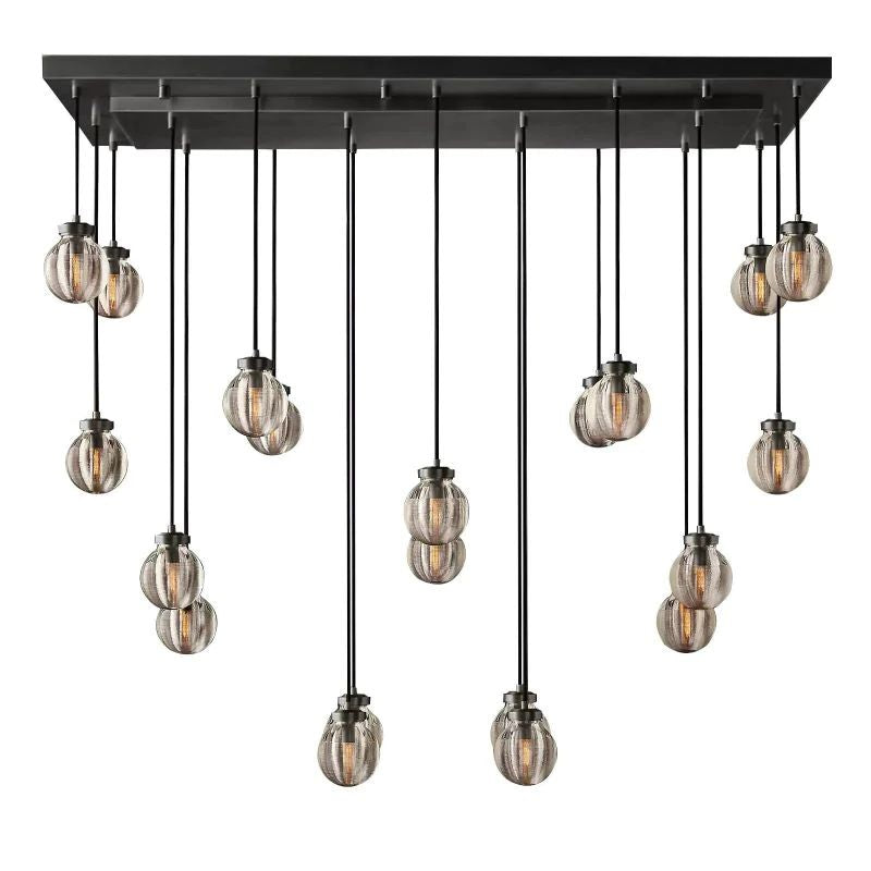 Pearl Rectangle Living Room Chandelier 54"