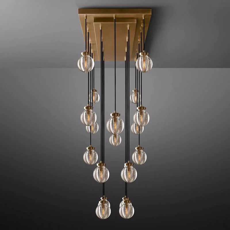 Pearl Rectangle Living Room Chandelier 54"