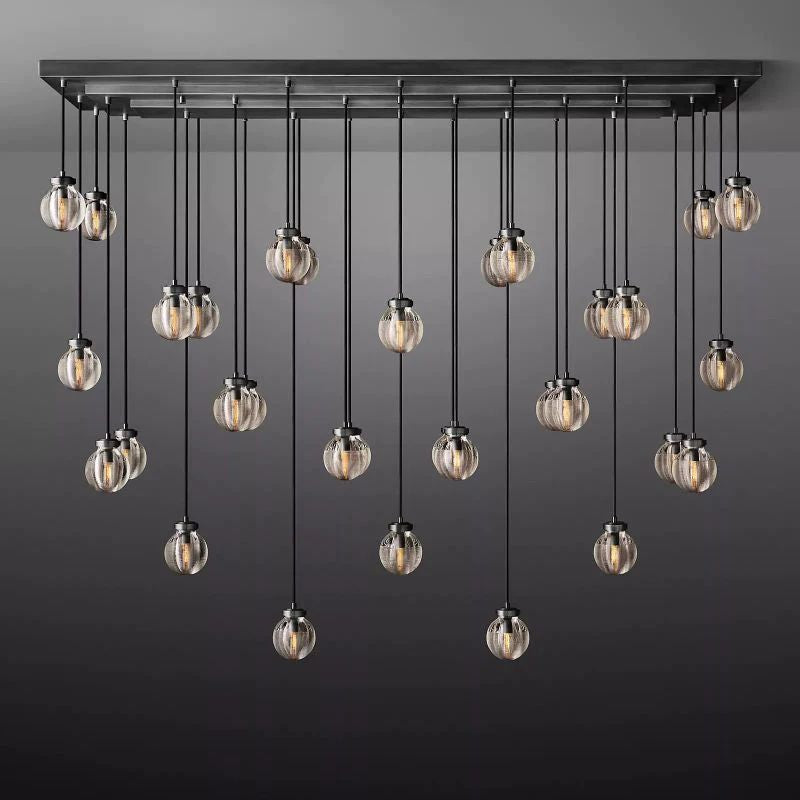 Pearl Rectangle Living Room Chandelier 72"