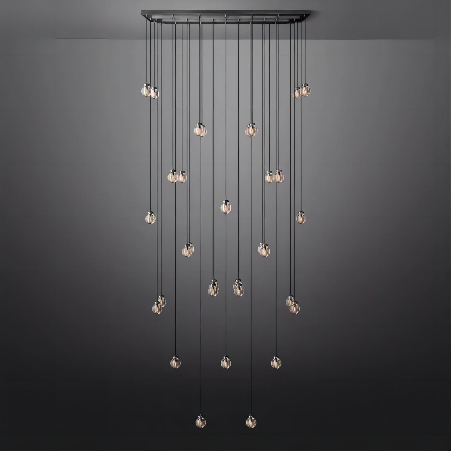 Pearl Rectangle Living Room Chandelier 72"