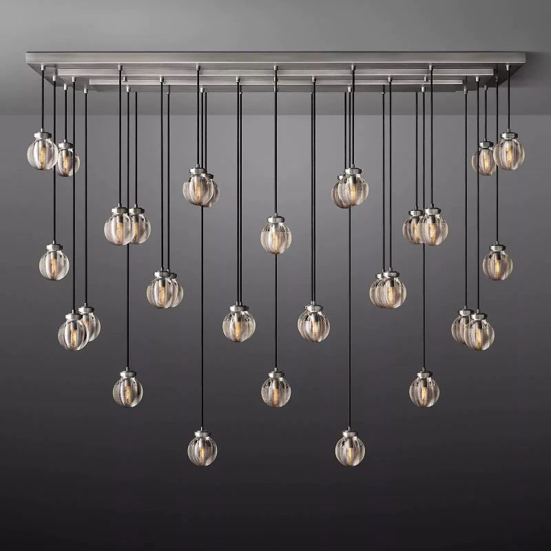 Pearl Rectangle Living Room Chandelier 72"