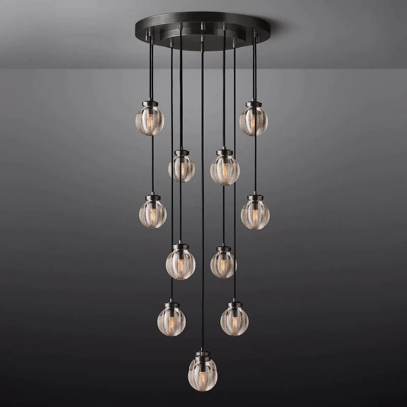 Pearl Round Bed Room Chandelier 22"