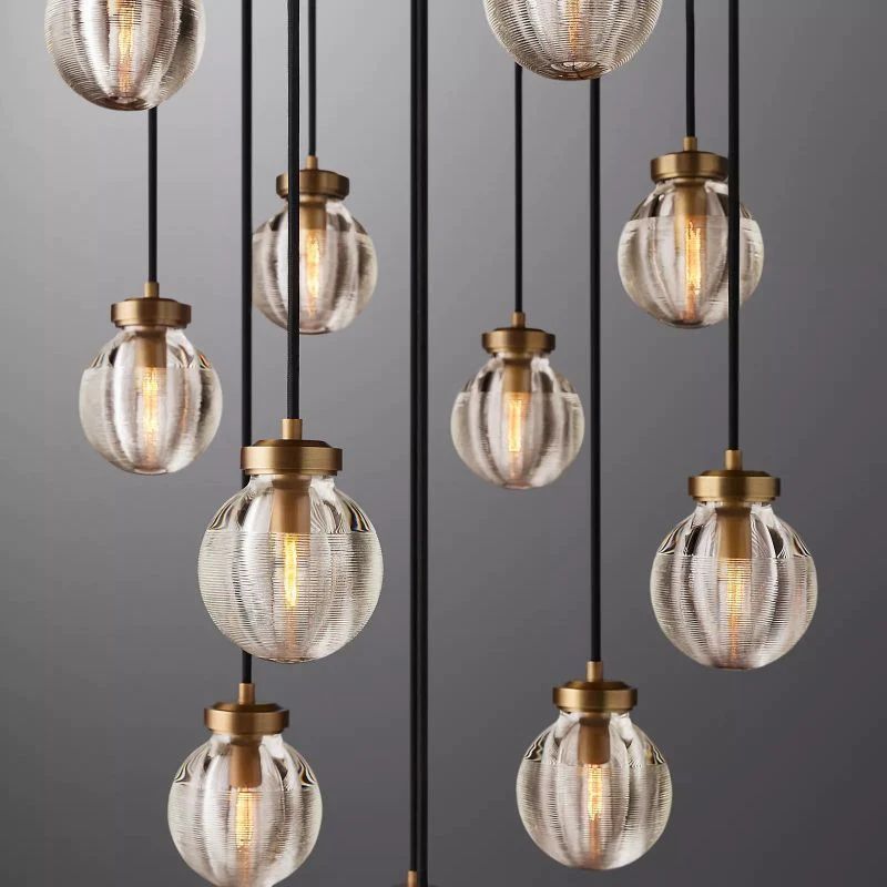 Pearl Round Bed Room Chandelier 22"