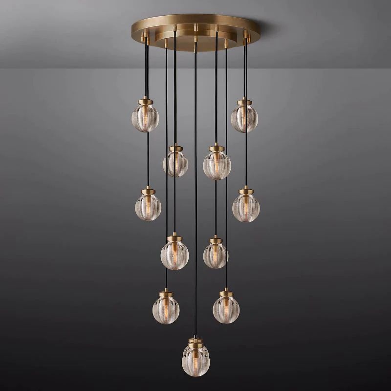 Pearl Round Bed Room Chandelier 22"