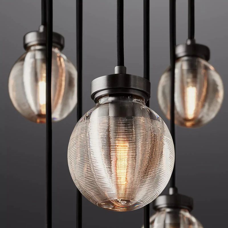 Pearl Round Chandelier 60" For Living Room
