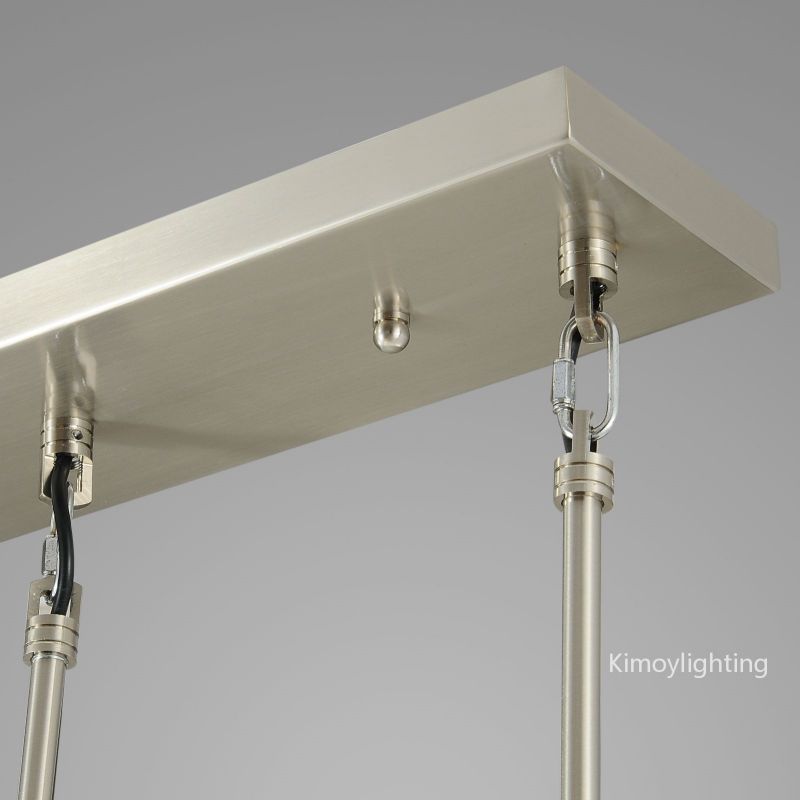 Raindrop Linear Dining Room Chandelier 5 Lights 36"L