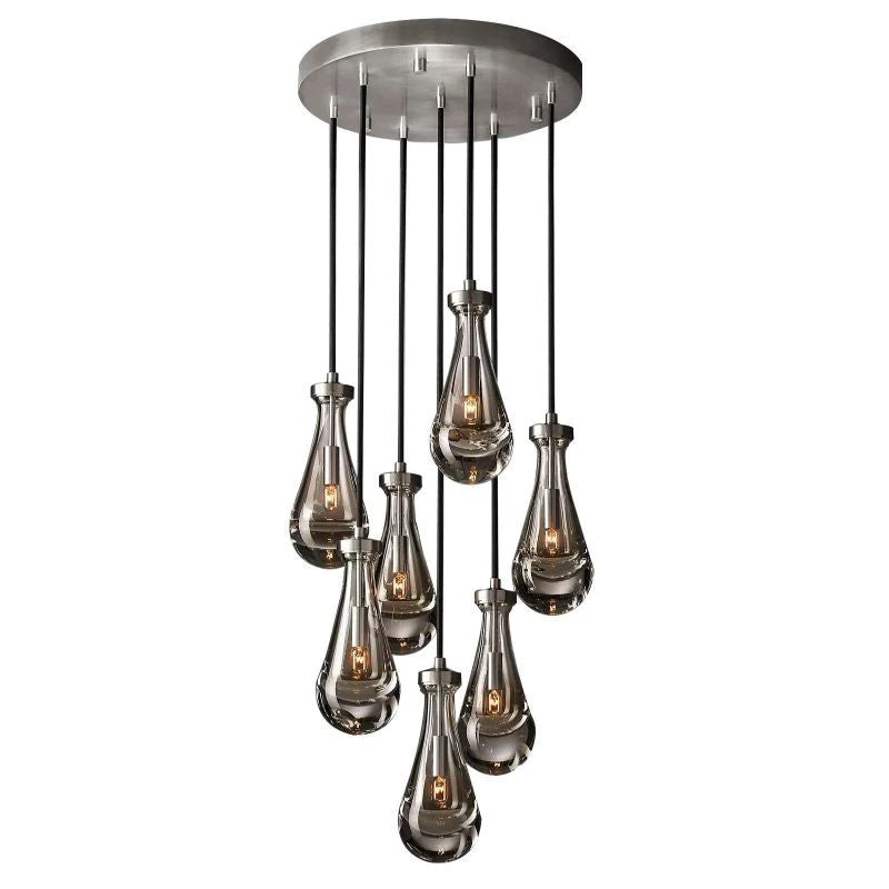 Raindrop Round Bed Room Chandelier 18"