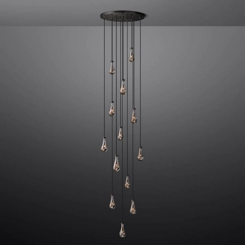Raindrop Round Living Room Chandelier 36"