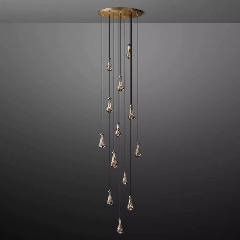 Raindrop Round Living Room Chandelier 36"