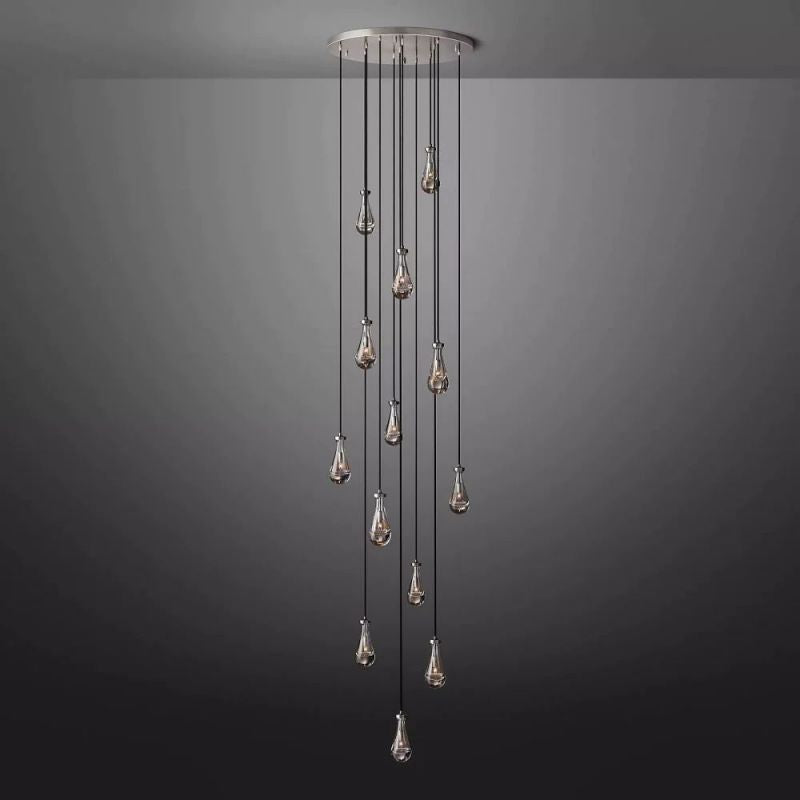 Raindrop Round Living Room Chandelier 36"