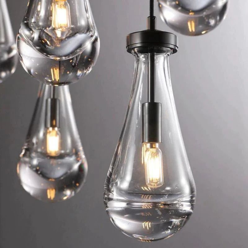 Raindrop Round Living Room Chandelier 36"