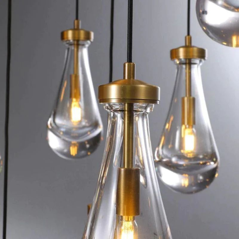 Raindrop Round Living Room Chandelier 36"