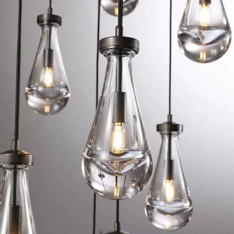 Raindrop Round Living Room Chandelier 47"