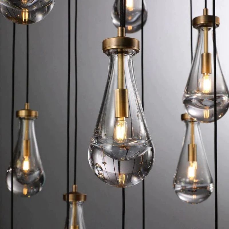 Raindrop Round Living Room Chandelier 47"