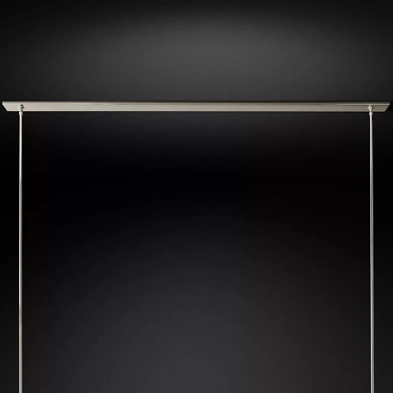 Ravella Blown Glass Linear Dining Room Chandelier 59"