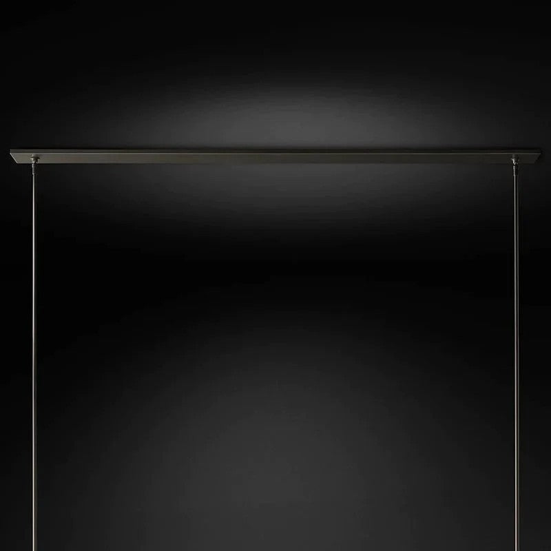 Ravella Blown Glass Linear Dining Room Chandelier 59"