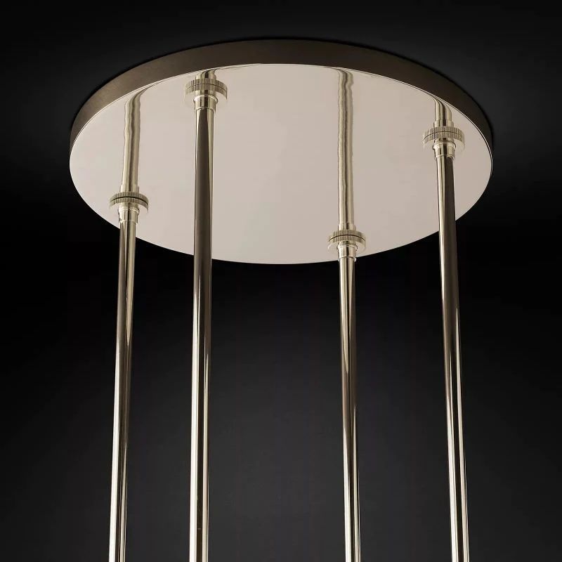 Ravella Blown Glass Round Living Room Chandelier 48"