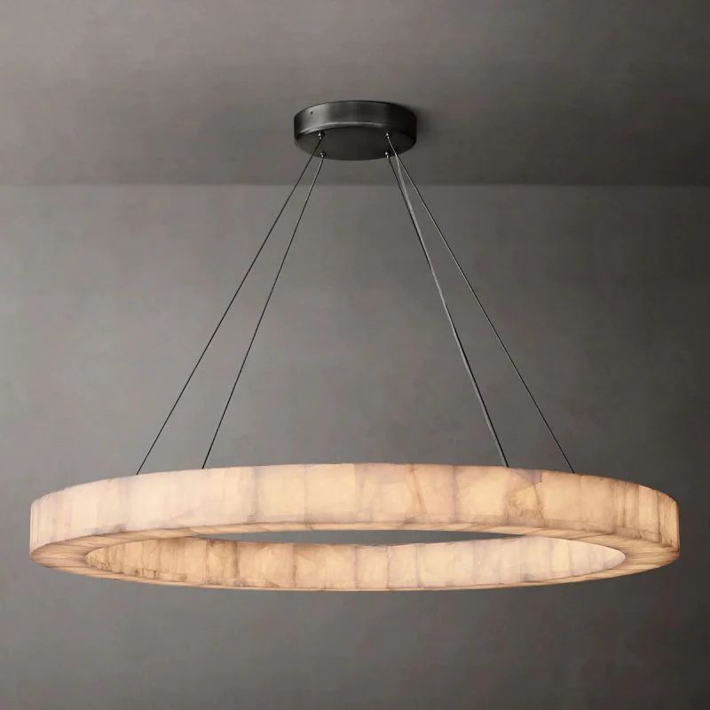 Riveage Calcite Round Chandelier 31"40"60"
