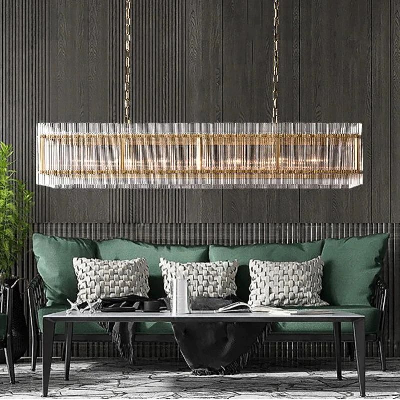 San Marco Rectangular Dining Room Chandelier 54"