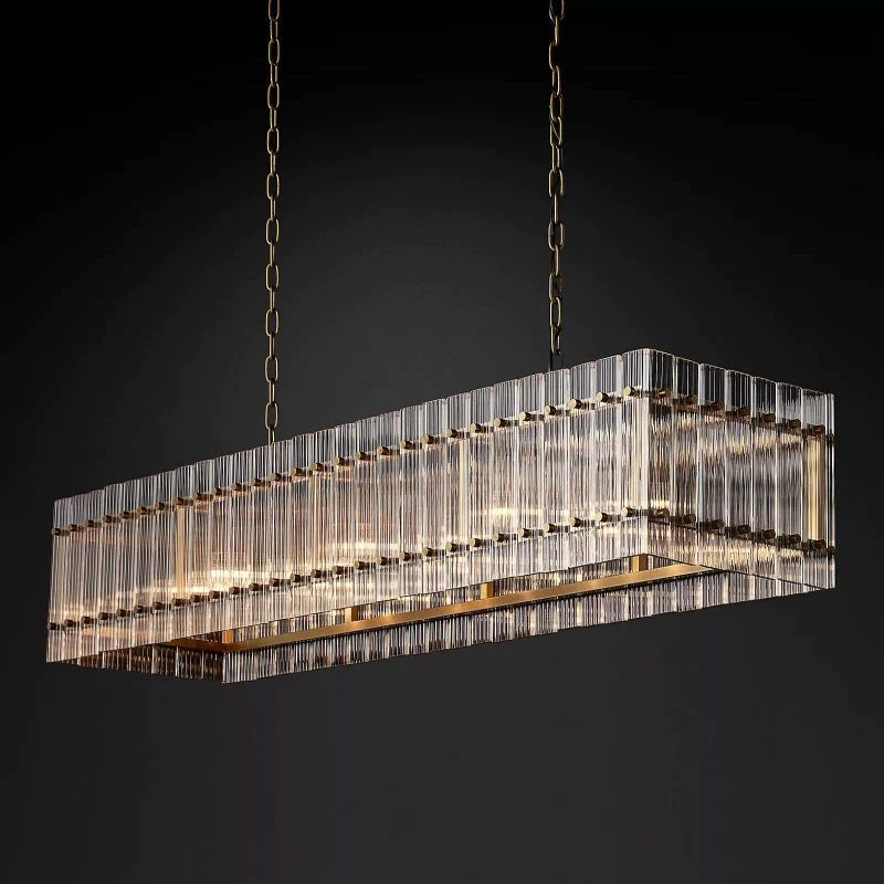 San Marco Rectangular Dining Room Chandelier 54"