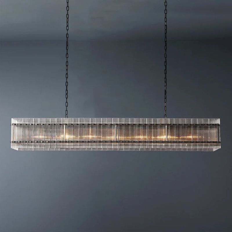 Sanma Rectangular Dining Room Chandelier 72"