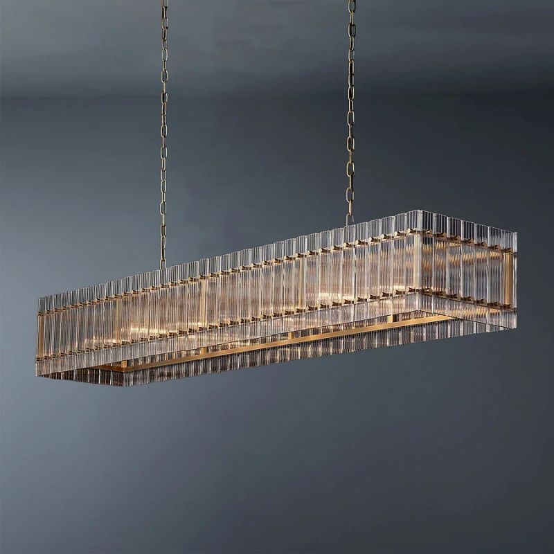 Sanma Rectangular Dining Room Chandelier 72"