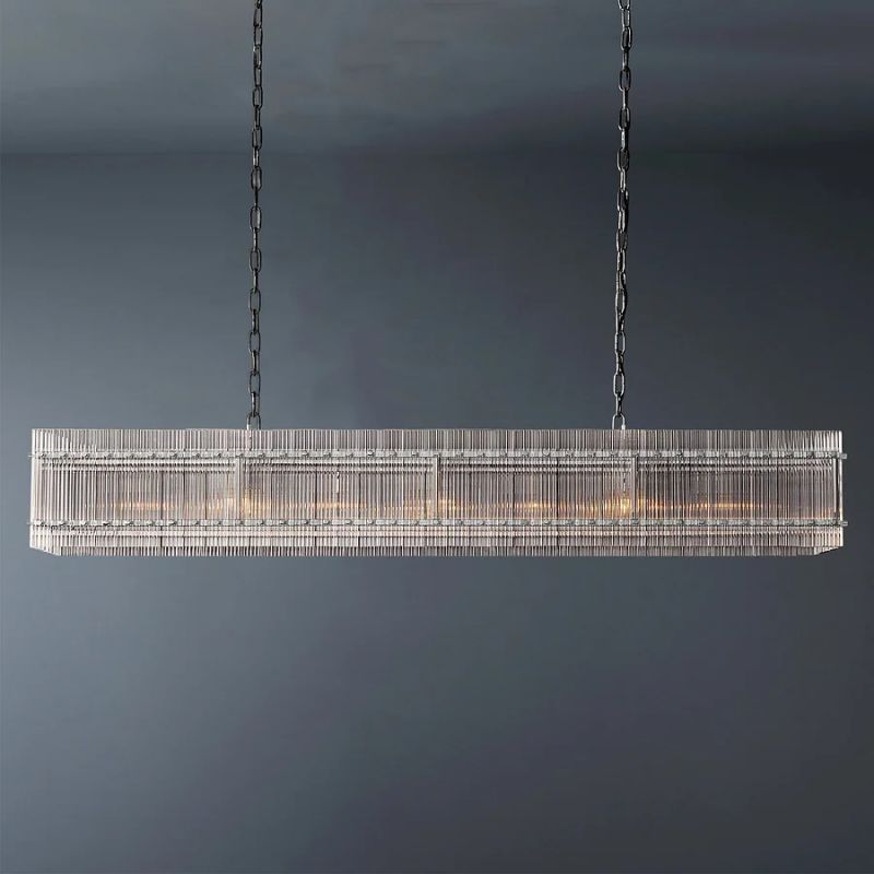 Sanma Rectangular Dining Room Chandelier 72"