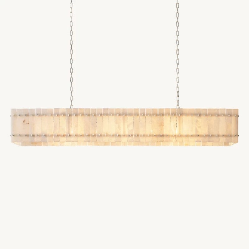 Sanma Alabaster Linear Chandelier 72"