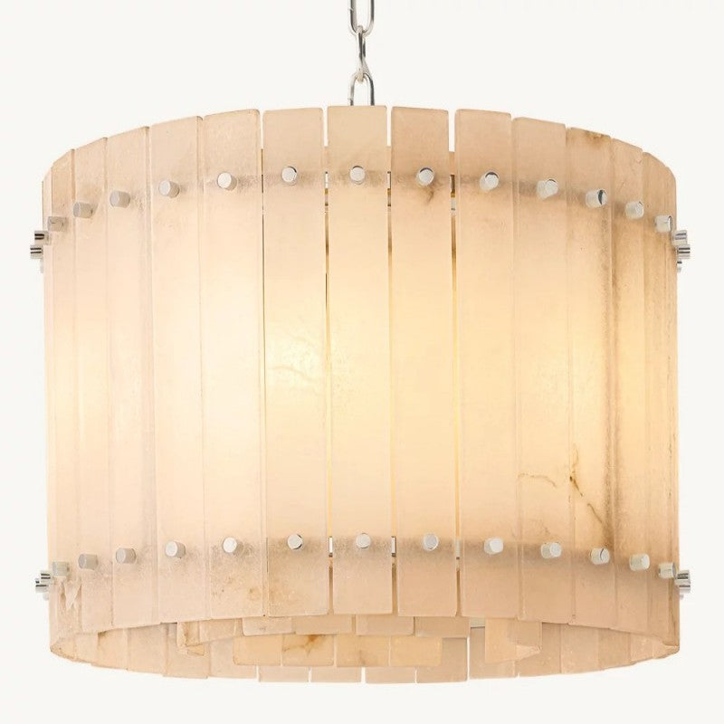 Sanma Alabaster Round Chandelier 22"