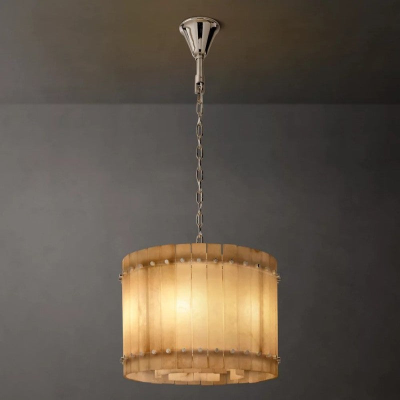 Sanma Alabaster Round Chandelier 22"