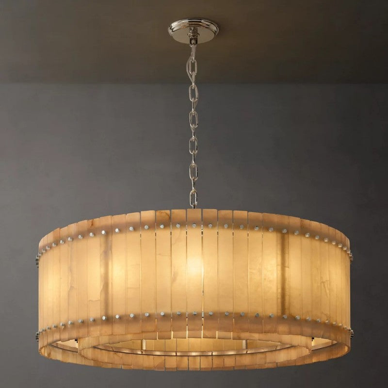 Sanma Alabaster Round Chandelier 48"