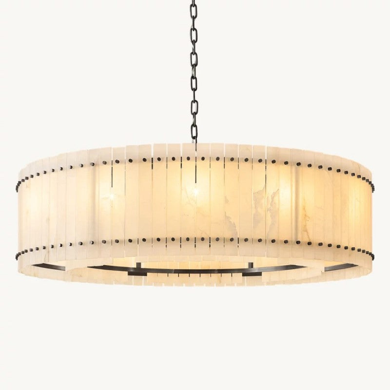 Sanma Alabaster Round Chandelier 60"