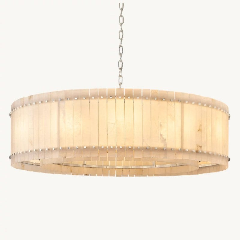 Sanma Alabaster Round Chandelier 60"