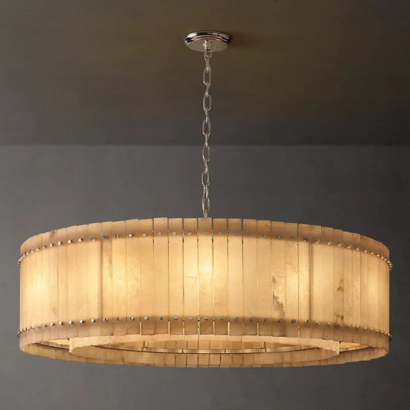 Sanma Alabaster Round Chandelier 60"