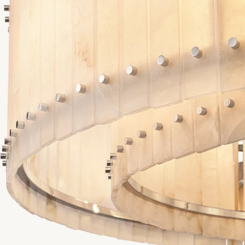 Sanma Alabaster Round Chandelier 60"