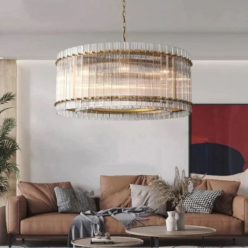 Sanma Round Living Room Chandelier 37"