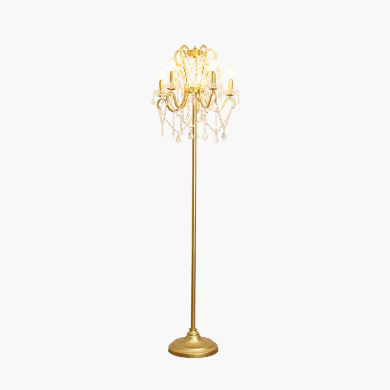 20.9" Crystal Floor Lamp