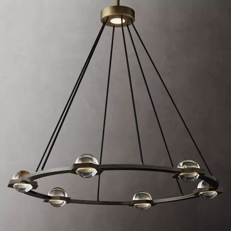 Éclatant Round Living Room Chandelier 36"